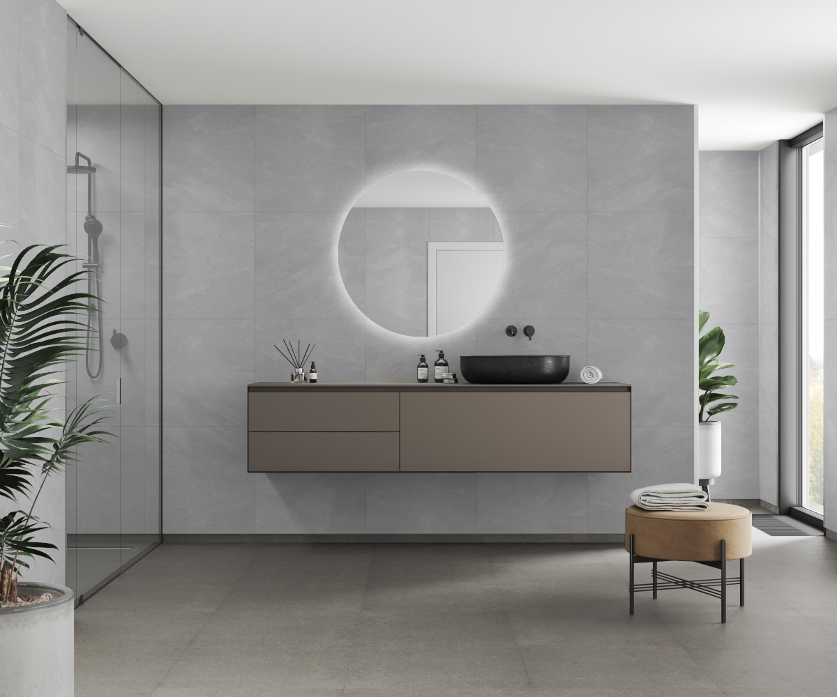 az fast bath fibo grey slate shower