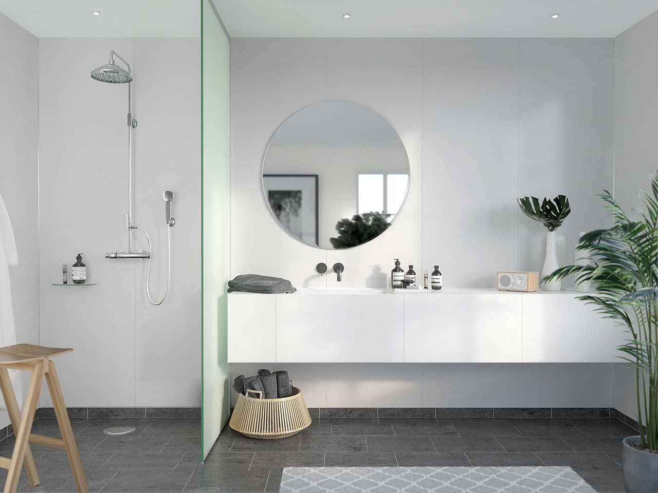 az fast bath fibo white 3 shower