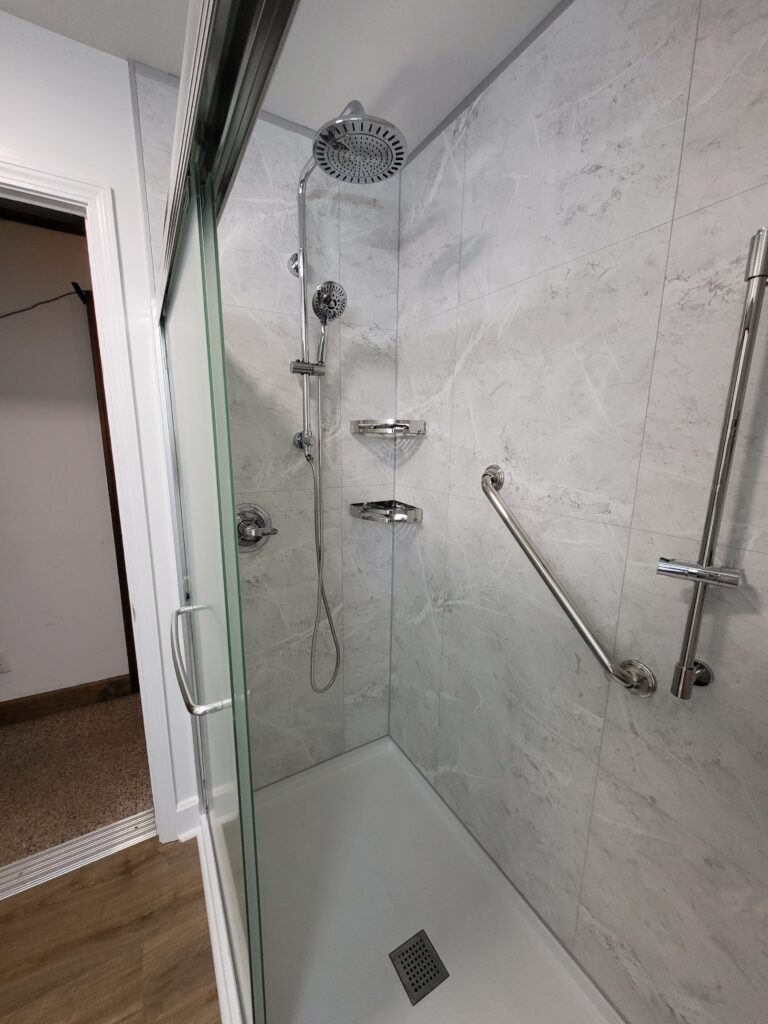 az fast bath fibo white oak building white shower