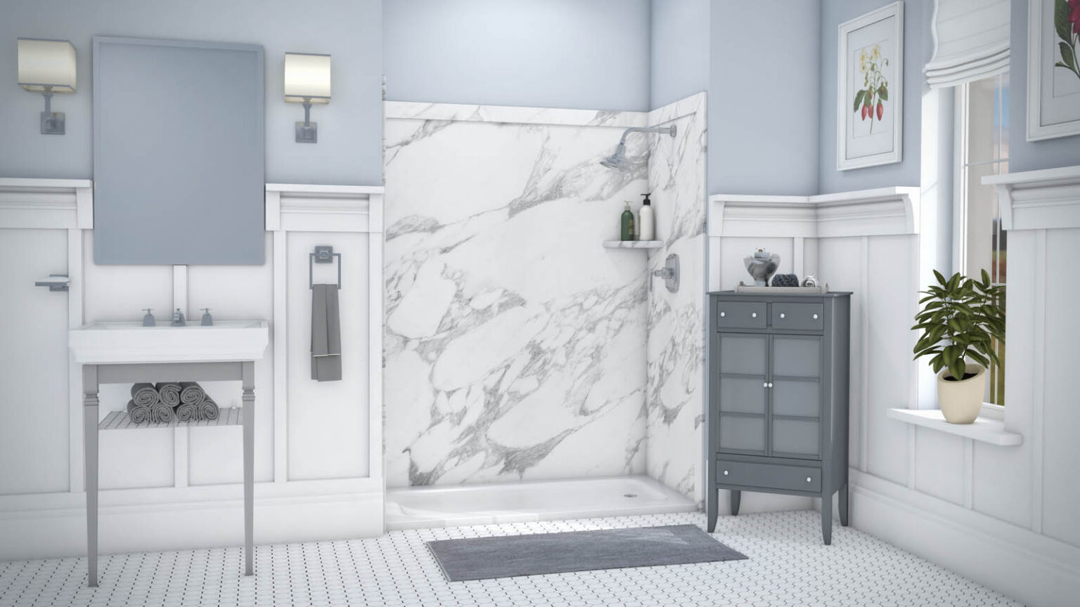 az fast bath signature calacatta white