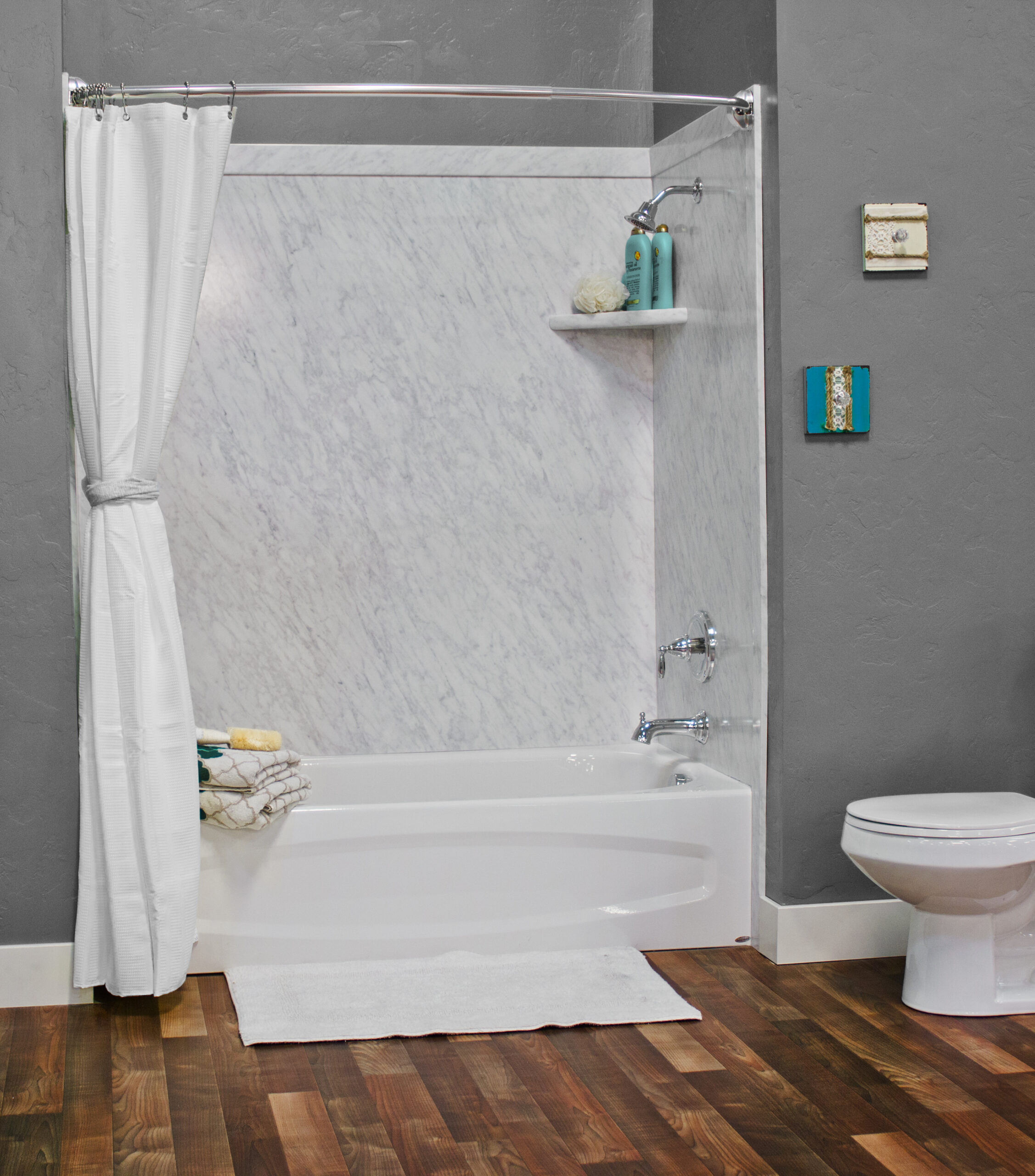 Shower Remodel in Gold Canyon, AZ az fast bath signature frost stone shower