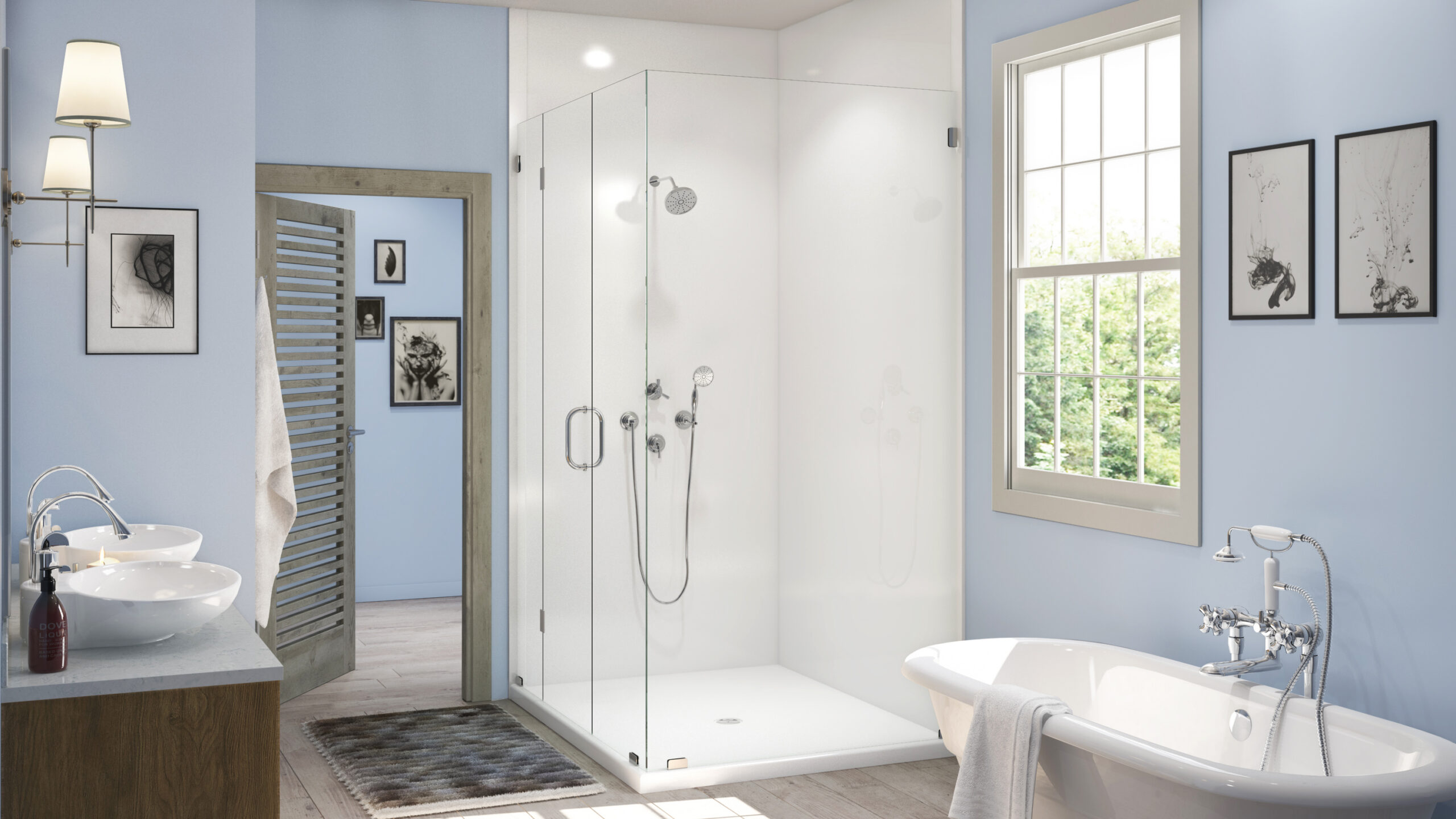az fast bath tub white corner shower