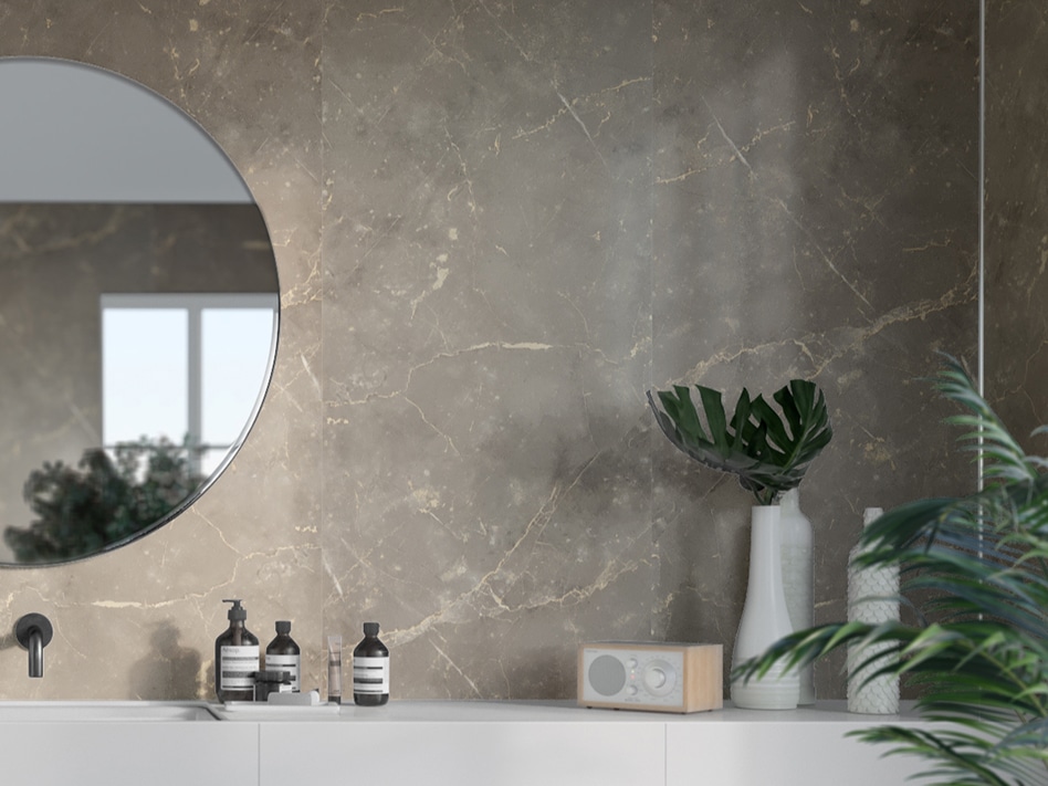 fibo golden brown marble